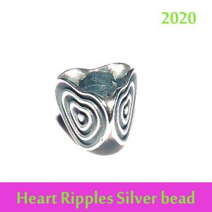 Trollbeads Starter Bracelet Heart of Ripples 2020 Silver bead